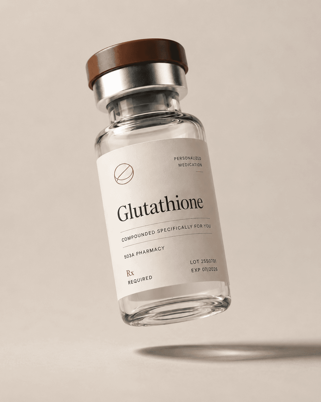 Glutathione injection vial