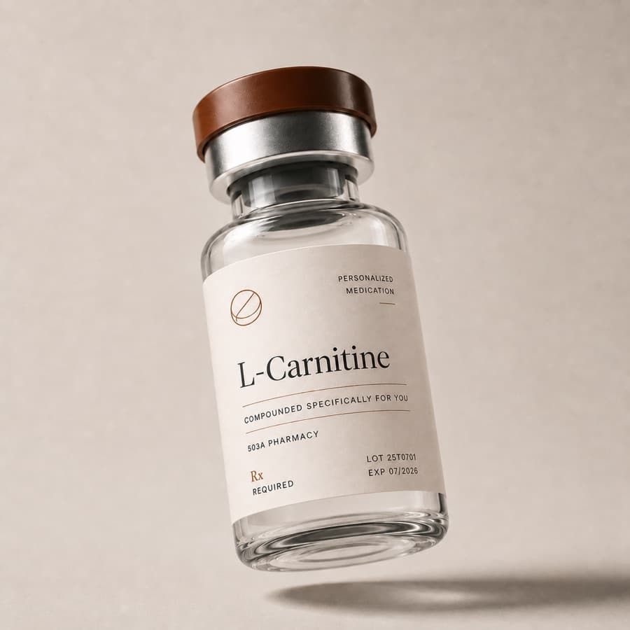 Compounded L-Carnitine injection vial