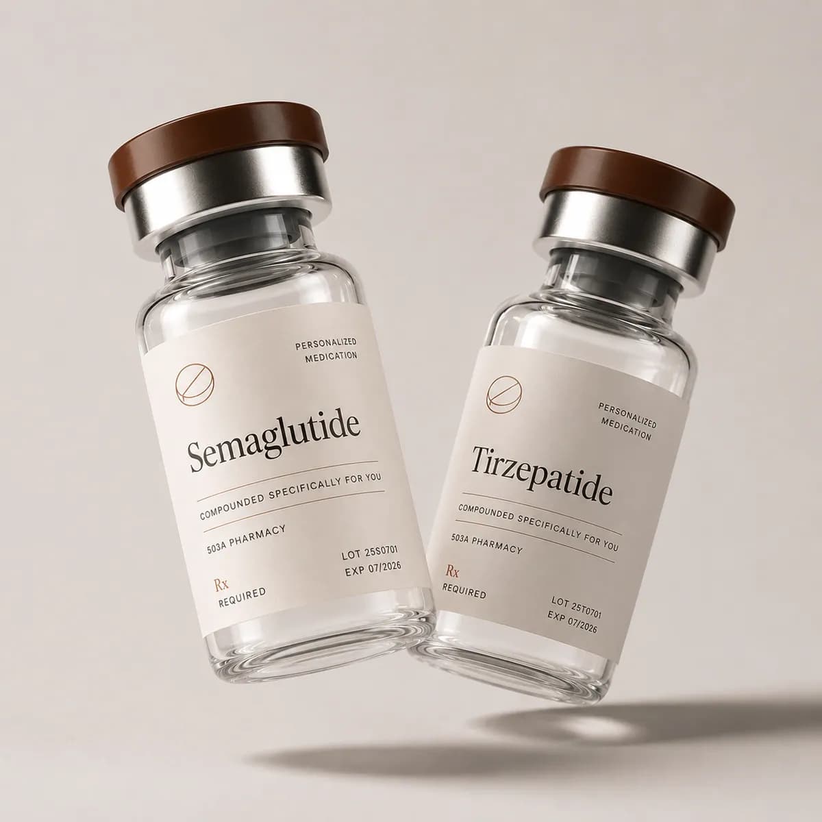 Personalized compounded GLP-1 (Semaglutide or tirzepatide)
