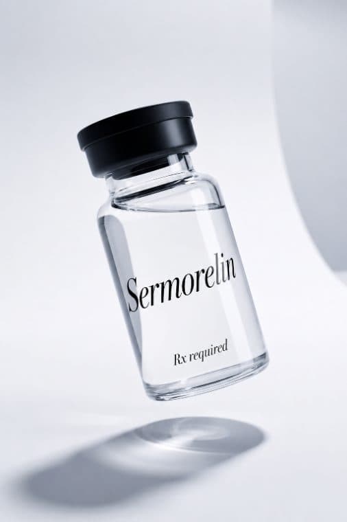 Sermorelin peptide injection · vial · Rx only