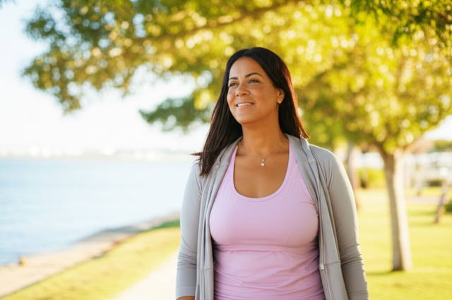 Woman experiencing stress and fatigue